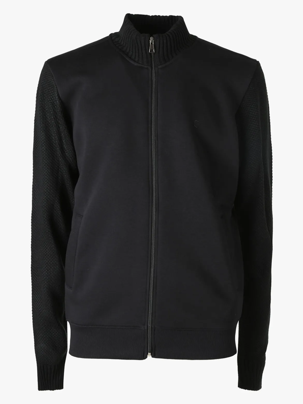 Coveri Moving Felpa da uomo con maniche in maglia - nero