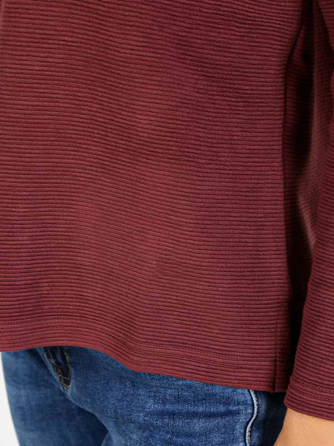 Coveri Moving Maglia donna a maniche lunghe accollata - bordeaux