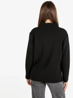 Coveri Moving Maglia donna a maniche lunghe accollata - nero