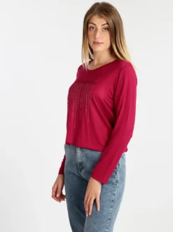 Coveri Moving Maxi maglia da donna con strass