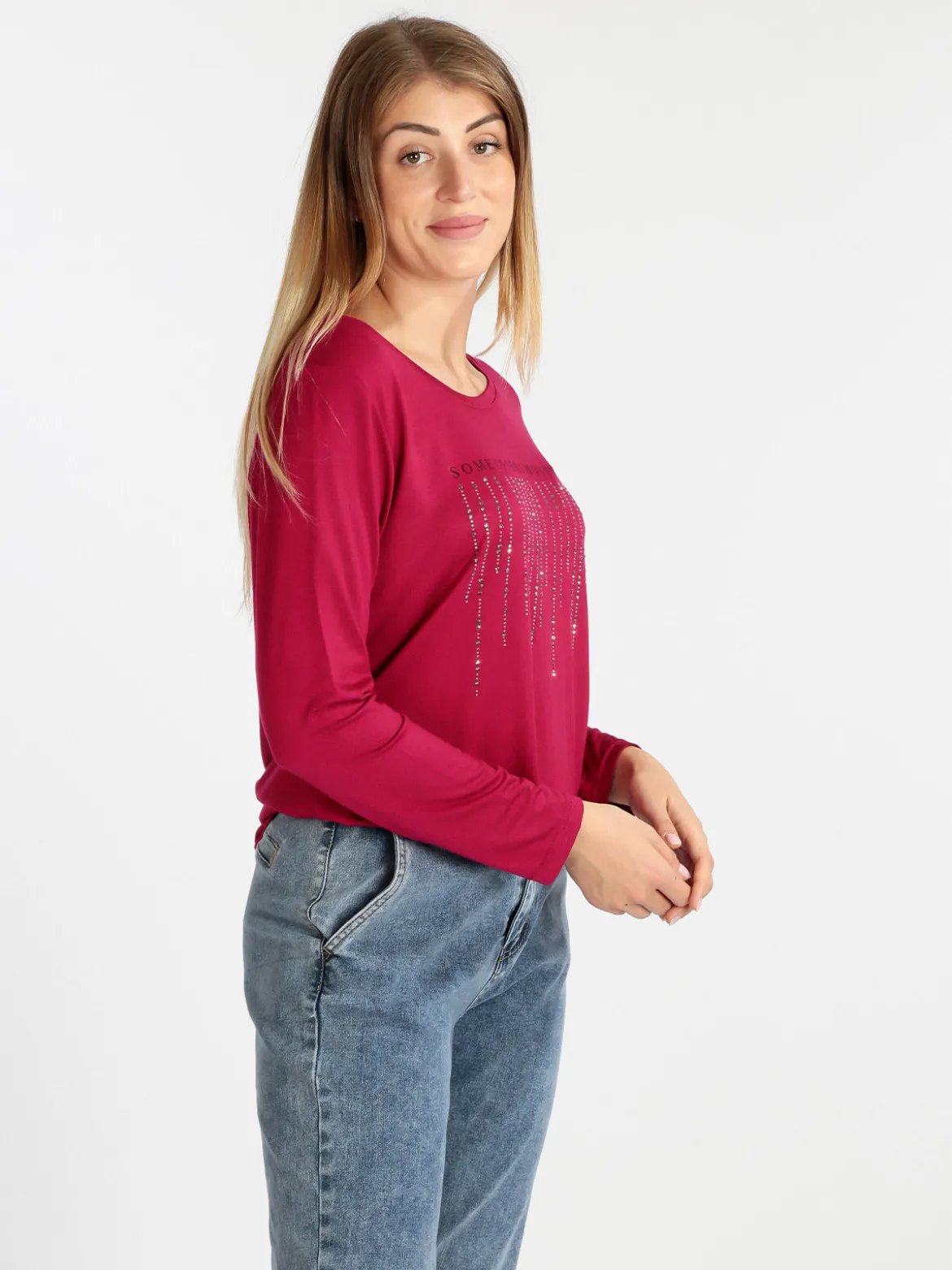 Coveri Moving Maxi maglia da donna con strass