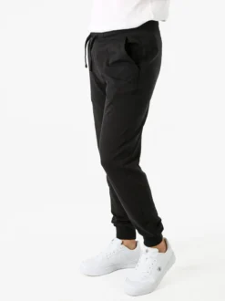 Coveri Moving Pantaloni tuta da uomo in cotone con coulisse e polsini - nero