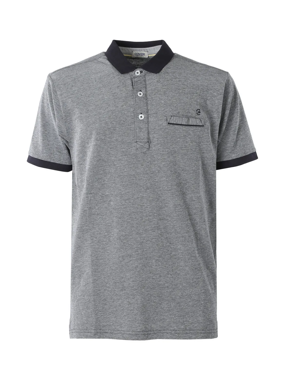 Coveri Moving Polo da uomo a maniche corte in cotone - blu scuro