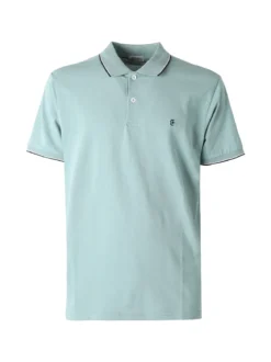 Coveri Moving Polo da uomo in cotone a maniche corte - acqua marina