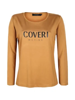 Coveri Moving T-shirt manica lunga donna con scritta