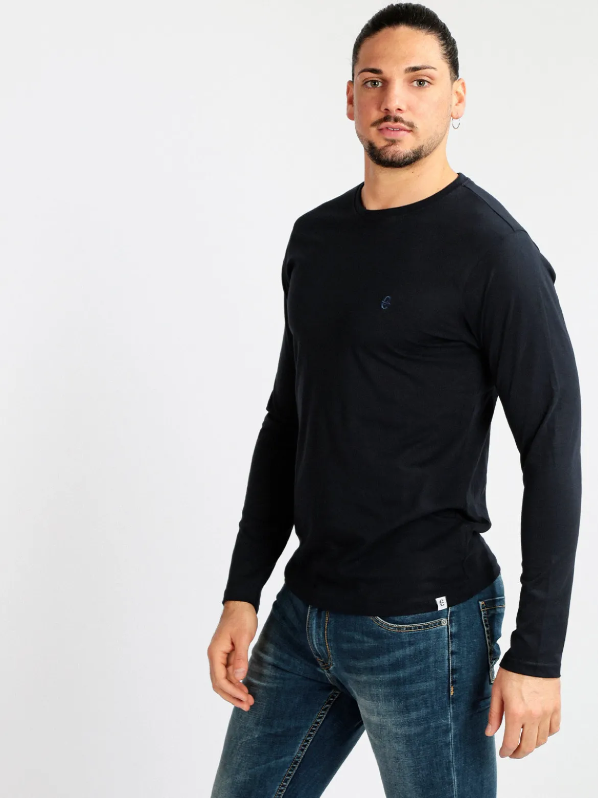 Coveri Moving T-shirt uomo a manica lunga in cotone