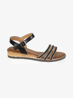Dame Rose Sandali donna con zeppa e strass