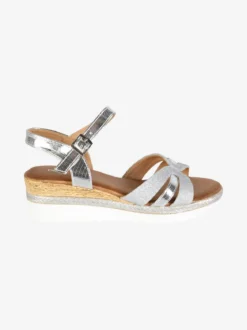 Dame Rose Sandali donna glitter con zeppa