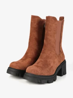 Dame Rose Stivaletti in pelle scamosciata donna con tacco e plateau
