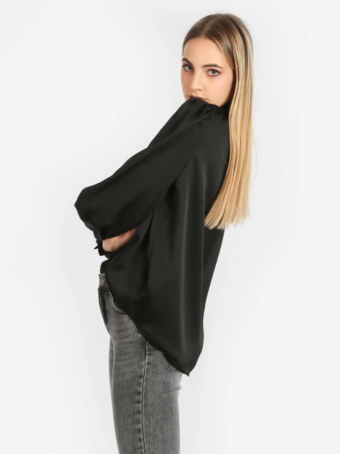 Daystar Camicia donna accollata in raso