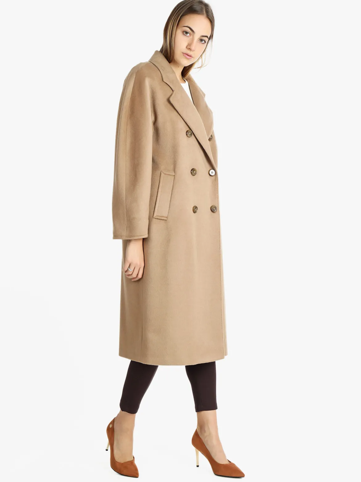Daystar Cappotto lungo doppiopetto donna