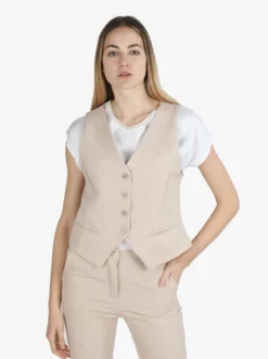 Daystar Gilet donna elegante con bottoni