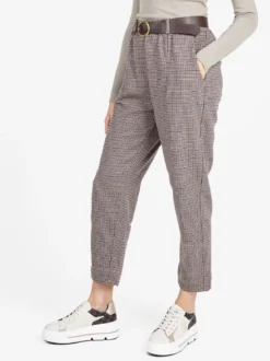 Daystar Pantaloni scozzesi da donna con cintura