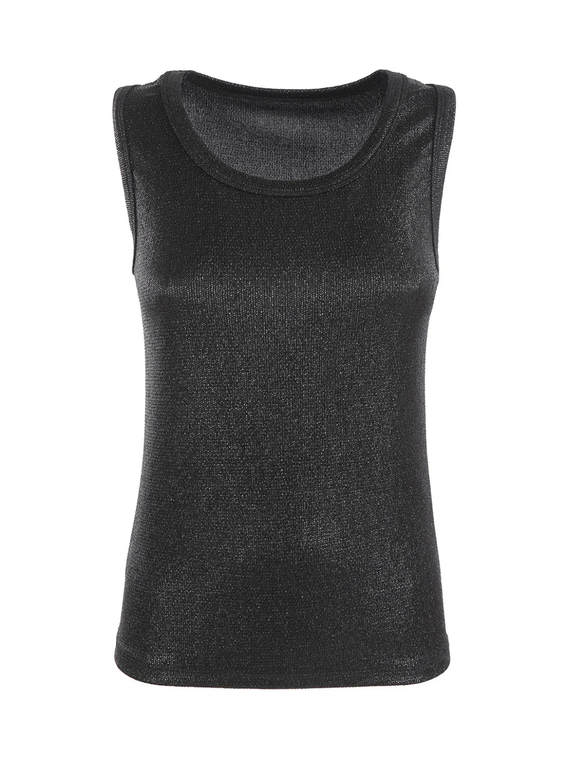 Daystar Top donna effetto metallizzato