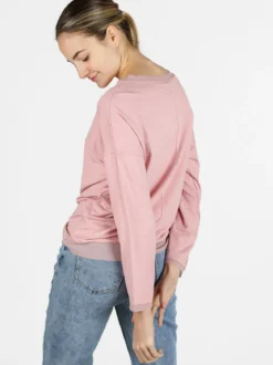 Daystar T-shirt donna a maniche lunghe con dettagli in voilè