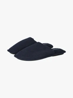 De Fonseca Pantofole da uomo in tessuto a nido d'ape - blu scuro