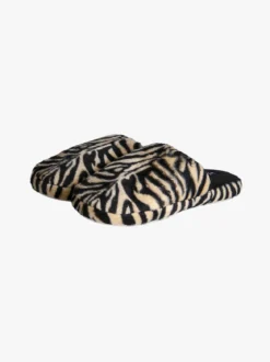 De Fonseca Pantofole donna invernali animalier - beige