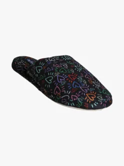 De Fonseca Pantofole donna invernali cuori - nero