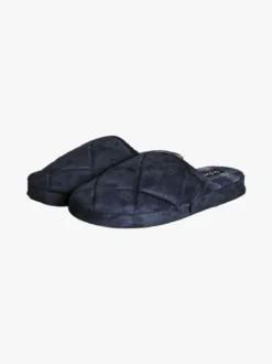 De Fonseca Pantofole uomo invernali a quadri - blu scuro