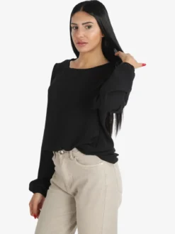 Deva Moda Blusa donna a maniche lunghe