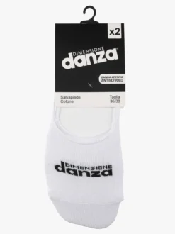 Dimensione Danza Salvapiede in cotone. Confezione da 2 paia