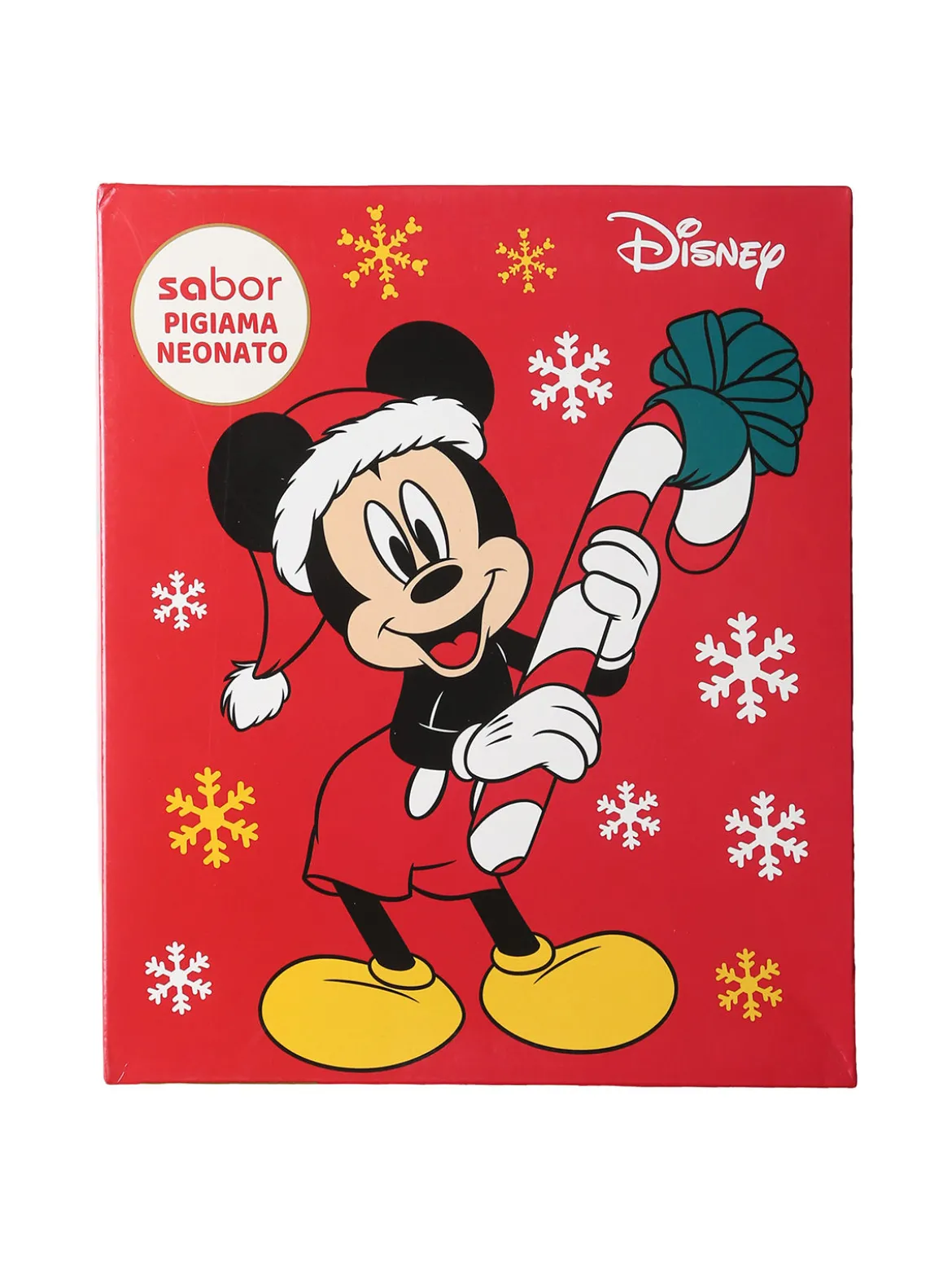 Disney Baby Topolino pigiama natalizio da neonato in cotone - rosso