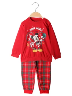 Disney Baby Topolino pigiama natalizio da neonato in cotone - rosso