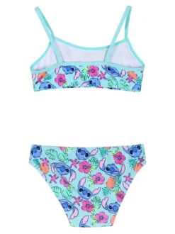 Disney Lilo & Stitch Bikini da bambina con fascia e slip - acqua marina