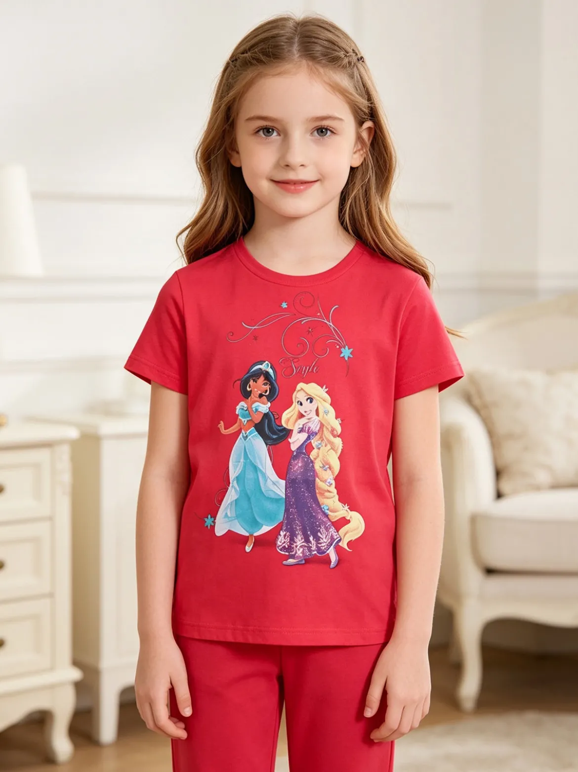 Disney Princess T-shirt da bambina con stampa