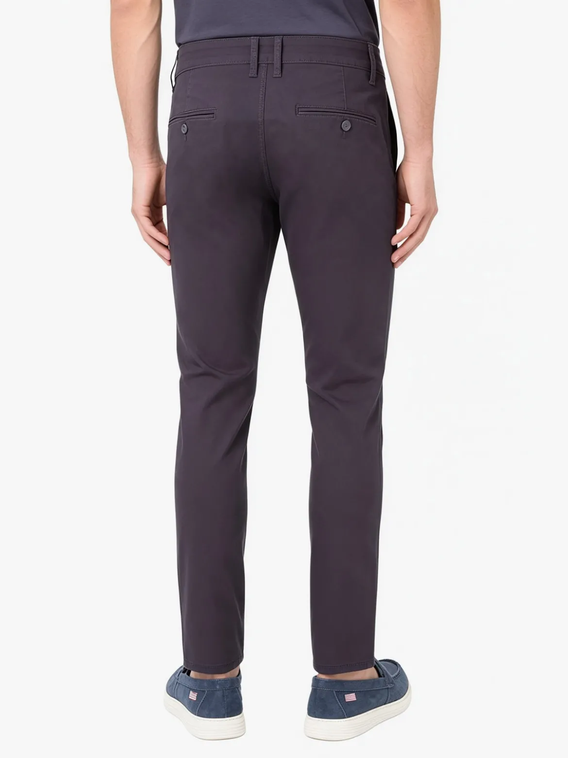 3-D Jeans Pantaloni da uomo slim fit in cotone - grigio scuro