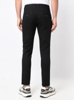 3-D Jeans Pantaloni da uomo slim fit in cotone - nero