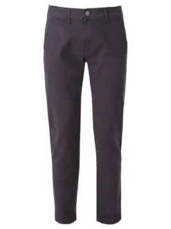 3-D Jeans Pantaloni da uomo slim fit in cotone taglie grandi - grigio scuro