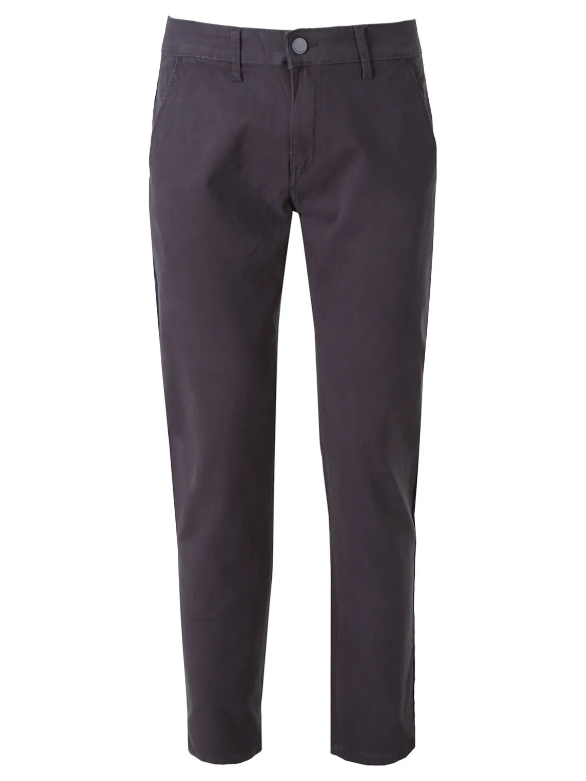 3-D Jeans Pantaloni da uomo slim fit in cotone taglie grandi - grigio scuro