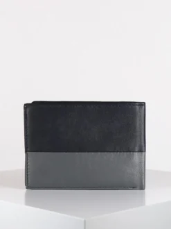 Egon Furstenberg Portafoglio in pelle con porta assegni blu/grigio