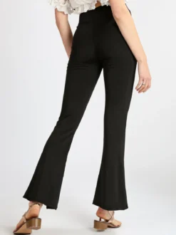 Eletta Pantaloni donna a zampa con zip finale
