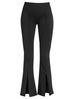Eletta Pantaloni donna a zampa con zip finale