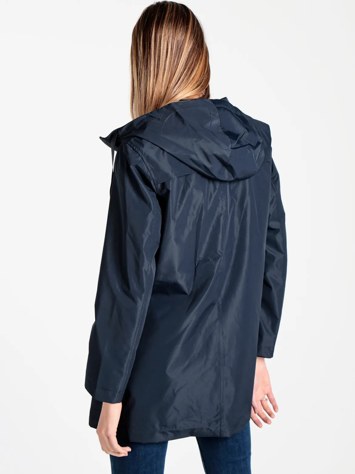 Ellen Rose Giacca a vento da donna con cappuccio e zip