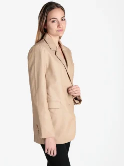 Ellen Rose Giacca donna in ecopelle con bottoni