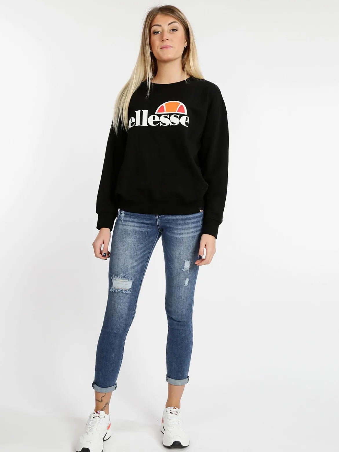 Ellesse Felpa a girocollo in cotone