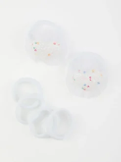 Em Beauty Elastici per capelli bambina con cuori