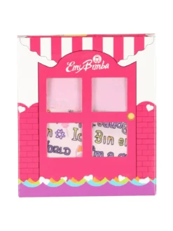 Emy Bimba Slip da bambina in cotone con stampe - rosa