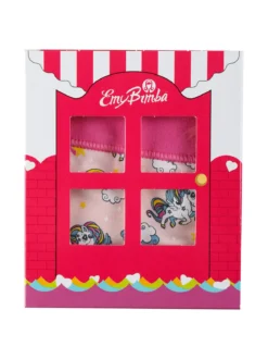 Emy Bimba Slip in cotone da bambina con unicorni