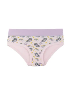 Emy Bimba Slip in cotone da bambina con unicorni