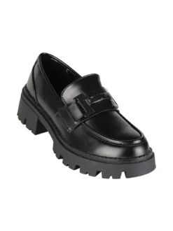 Energy Mocassini donna in ecopelle con suola alta e plateau