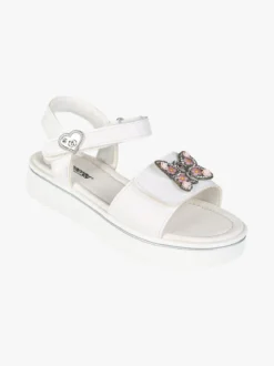 Energy Sandali da ragazza gioiello con platform e cintruini a strappo - bianco