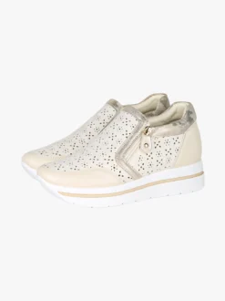 Energy Sneakers donna slip on con platform - panna