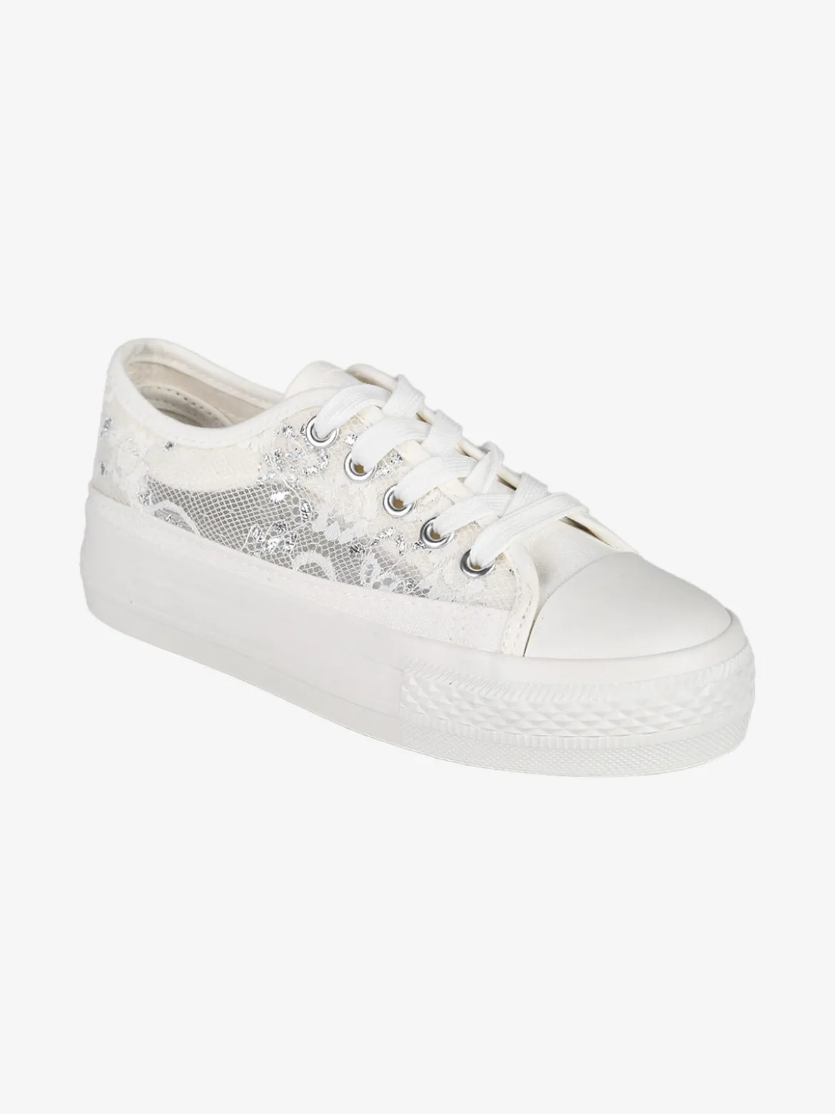 Energy Sneakers ragazza con platform in pizzo