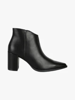 Energy Stivaletti donna con tacco largo e zip - nero