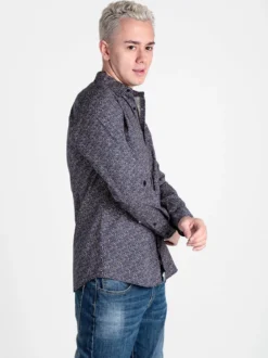Enos Camicia da uomo slim fit con stampe