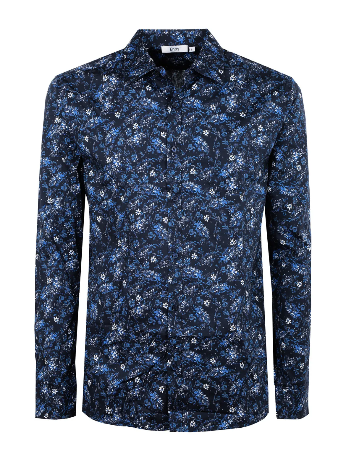 Enos Camicia uomo a maniche lunghe con stampe
